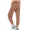 thumbnail image 2 of Womens Soft French Terry Loose Fit Drawstring Jogger Pants, 2 of 6