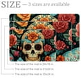 thumbnail image 2 of Sugar Skull Flowers Floral Entryway Rug, 2x3 Area Rug Indoor Door Mat Non-slip Washable Floor Carpet Rug for Bedroom Office Dining Room Bathroom, 2 of 7