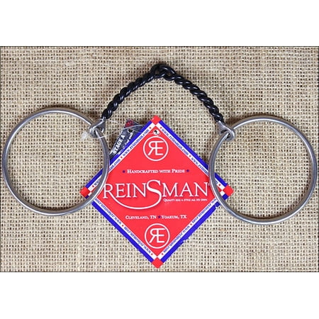 REINSMAN LIGHT LOOSE RING 5/16 INCH SMALL TWISTED SWEET IRON HORSE SNAFFLE BIT