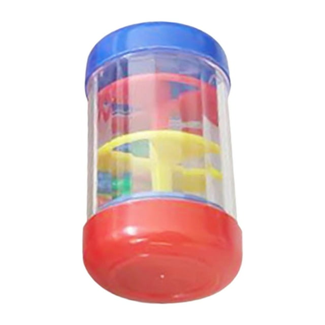 Rainmaker Toy - Sonajero para bebé con forma de gota de lluvia con cuentas, palo de lluvia con sonido de lluvia para el desarrollo, para niños, bebés 10cm