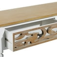 thumbnail image 6 of DecMode 32" x 47" Brown Wood Farmhouse Console Table, 6 of 9