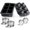 Charcoal & 6 cube, variant on Ice Cube Molds – Large Silicone Ice & Sphere Mold Combo with Built-In Easy-Fill Funnel 2-Inch Round & Square Whiskey Ice Molds for Cocktails & Bourbon (Charcoal & 6 cube)