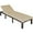 Brown, variant on Costway Steel Adjustable and Cushioned Outdoor Chaise Lounge Red