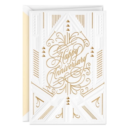 Hallmark Signature Geometric Anniversary Greeting Card (to Life, Love and Happiness)