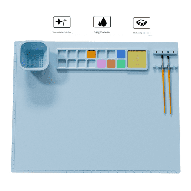 1PC Washable Silicone Craft Graffiti Painting Mat Children'S DIY Silicone Painting
