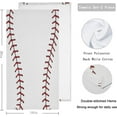 thumbnail image 2 of Dreamtimes 2 Pcs Cute Baseball Lace Pattern Soft Highly Absorbent Fluffy Guest Hand Towels, Multipurpose for Bathroom, Hotel, Gym and Spa (14" x 28",White), 2 of 5