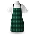 thumbnail image 4 of Baroque Apron, Monochrome Style Natural Streaks Drawn by Hand, Unisex Kitchen Bib with Adjustable Neck for Cooking Gardening, Adult Size, Hunter Green Mint Green, by Ambesonne, 4 of 4