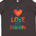 thumbnail image 4 of Inktastic I Love My Grandpa Colorful Heart Boys or Girls Toddler T-Shirt, 4 of 5