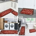 Merry Christmas Kitchen Rugs Set 2 Pieces NonSlip Kitchen Floor Rug