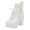 C-White, variant on Fashion Winter Lace Pure Color High-Heeled Women Ankle Boots Party Shoes Women Boots Size 11 Boots for Women with Fringe Womens Wide Width Boots for Support Snow Boots for Women No Heel Leather Boots