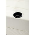 thumbnail image 6 of Triple Tree Convertible Chair Bed Linen Fabric Sleeper Sofa, White, 6 of 7
