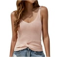 thumbnail image 1 of Birdeem Mode Femmes Manches Courtes Col en V Uni Décontracté Élastique Tricoté Blouse Confortable Chemises, 1 of 4