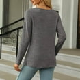 thumbnail image 6 of ZyeKqe Square Neck Tops for Women Long Sleeve Shirts Side Split Dressy Casual Blouses Loose Fitted Spring Top, 6 of 6