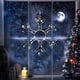 thumbnail image 5 of 2 Piezas de de de Nieve para Ventana, Decoraciones, Luces LED de de Nieve para Decoración Navideña del Hogar, Luz Cálida Dorada, 5 of 8