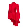 thumbnail image 4 of HXWCHs Women's Gothic Tailcoat Jacket Elegant Long Sleeve Attire XS Red, 4 of 7