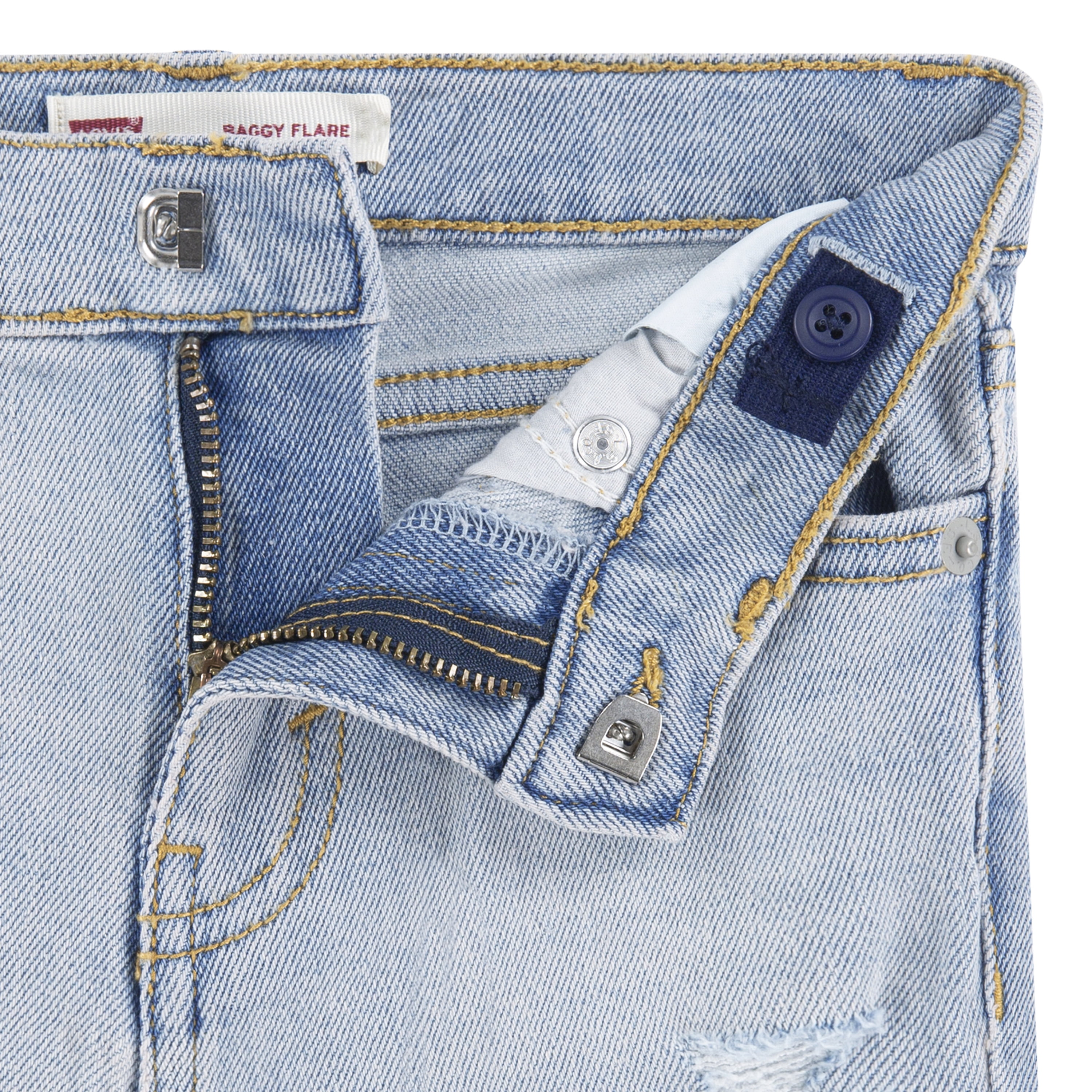 Levi's Girls Toddler Baggy Flare Jean, Sizes 2T-4T