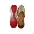 thumbnail image 4 of Punjabi Jutti For Women Embroided Jutti Handmade Shoes Mojari Rajasthani Flat Jutti US 9.5 / EURO 41, 4 of 5