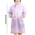 thumbnail image 3 of Clearance Apron Sleeve under $7 Long Sleeve Aprons For Women Cooking Garden Apron Adult Smock Women Floral Long Sleeve Kitchen Cooking Baking Apron Working Smock, 3 of 9
