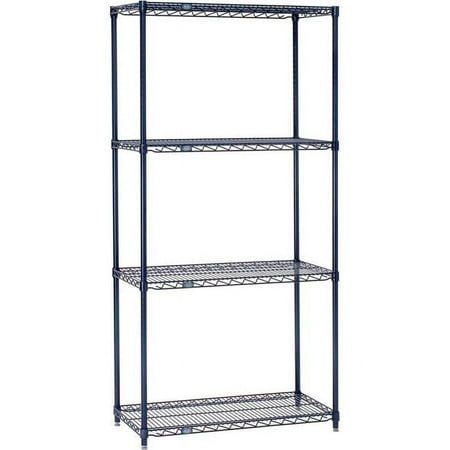 

54 x 42 x 18 in. Nexelon Blue Epoxy Starter Wire Shelving