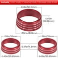 thumbnail image 2 of PBPBOX Car Knob Covers Decorative Red for Car Air Conditioning Buttons 3Pcs, 2 of 4