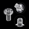 thumbnail image 4 of Unique Bargains M6x12mm Plastic Phillips Bolts PC Pan Head Machine Screws Transparent 50 Pack, 4 of 5