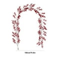 thumbnail image 3 of SHIMELE 180cm Red Berry Garland Indoor Decorations Artificial Christmas Vine Flexible Beaded Climber for Home Wedding Party Decor, 3 of 7