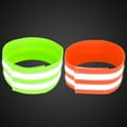 thumbnail image 3 of Unique Bargains Arm Ankle Reflective Bands Reflector Tape High Visibility  for Night Cycling Riding Orange Green 8pcs, 3 of 7