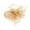 Gold, variant on Elegant Feathered Fascinator Embellished Tulle Hair Flower Vintage Styles Clip For Bride Parties Headpiece