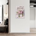 thumbnail image 3 of Farm Pink Rose Flower Bathroom Decor Wall Art Rustic Farmhouse Floral Hummingbird Just Breathe Pictures Wall Decor Canvas Painting Prints Artwork Home Decorations Framed for Bedroom Kitchen 12"x16", 3 of 6