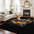 thumbnail image 2 of 5'x8' Area Rugs, Basketball Player Indoor Outdoor Area Rug for Living Room Bedroom, Watercolor Modern Abstract Art Washable Bathroom Rugs Kitchen Floor Carpet Mats Home Decor Aesthetic, 2 of 8