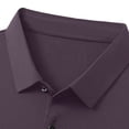 thumbnail image 4 of DayScoop Big & Tall T-Shirt for Men Summer T Shirt Solid Color Casual Fashion Breathable Short Sleeve Button Down Collar Polyester Tops Plus Size, 4 of 5