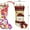 A-382, variant on Christmas Plaid Socks Old Man Yetis Deer Linen Half-dimensional Socks Candy Socks Holiday Christmas Tree Younger Adults Gift Bag HAODEJW | Cloth, A