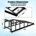 thumbnail image 5 of Rugerasy 2 Pcs Heavy Duty Hydraulic Car Ramps-High Lift Drive Up Car Lift Ramps with Jack,Perfect for Low Cars,Home Garage Oil Changes & Vehicle Maintenance,Black, 5 of 8