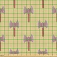 thumbnail image 2 of Ambesonne Viking Fabric by the Yard Upholstery, Scandinavian Equipment Art, 10 Yards, Pastel Brown and Pale Grey, 2 of 5