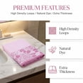 thumbnail image 7 of REGALWOVEN 2 Pack Pure Cotton Hand Towels with Rose Jacquard, Soft Absorbent Quick Dry Towel Set for Bathroom, Kitchen, Spa, Gym Pink 29" x 13", 7 of 7