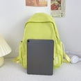thumbnail image 4 of MesaSe Sac à Dos Mode Simple Sac d'École Sac à Livres Multi-Poches Mignon pour Fille (Blanc), 4 of 10