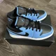 thumbnail image 1 of Size 7Y- Jo r-dan 1 Low University Blue Black, 1 of 6