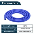 thumbnail image 4 of Manguera de vacío de silicona Unique Bargains 4.9 pies 5/16" 8 mm ID 3 mm de grosor 1 Pc alta temperatura 130 PSI de presión máxima para aire y agua, 4 of 6