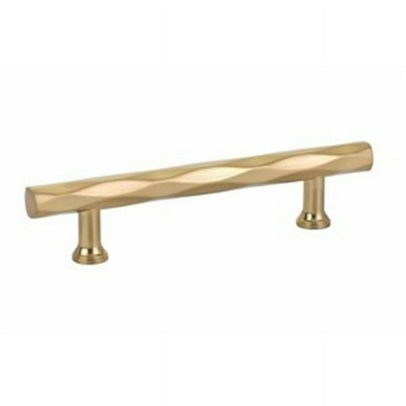 Emtek 86489US4 5 in. Center to Center Tribeca Cabinet Pull, Satin Brass