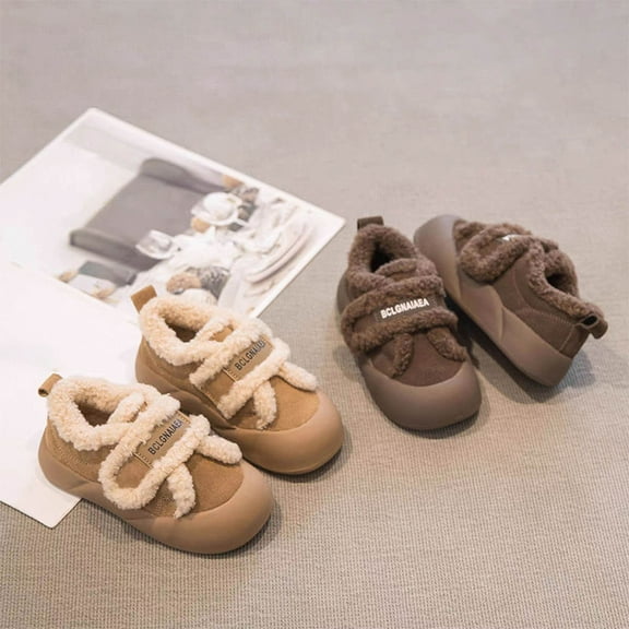 Toddler Kids Girls' Boots Snow Boots with Faux Fur Footwear Fleece Lined Winter Fashion Warm Footwear Fashion Footwear Fleece Lined Thermal Footwear Fashion Shoes