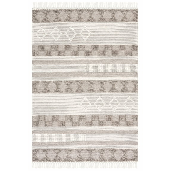 SAFAVIEH Vermont Wilford Trellis Area Rug, Ivory/Brown, 5' x 8'