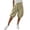 Casual Pants # Beige, variant on Womens Shorts Casual Summer Knee Length Bottoms High Waisted Balloon Bloomer Trousers Elastic Bubble Hem Detail Dressy Slant Pockets Vacation Attire