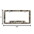 thumbnail image 4 of Portland Trail Basketball Blazer's Chrome Metal License Plate Frame with Bold Mossy Oak Camouflaged Camo Design, 4 of 4