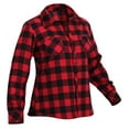 thumbnail image 3 of Rothco Chemise en Flanelle à Carreaux pour Femmes - Rouge, Moyen, 3 of 3
