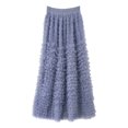thumbnail image 4 of Tulle Maxi Skirts for Women, High Waist Flowy Elegant Long Tutu Party Skirt, 4 of 5