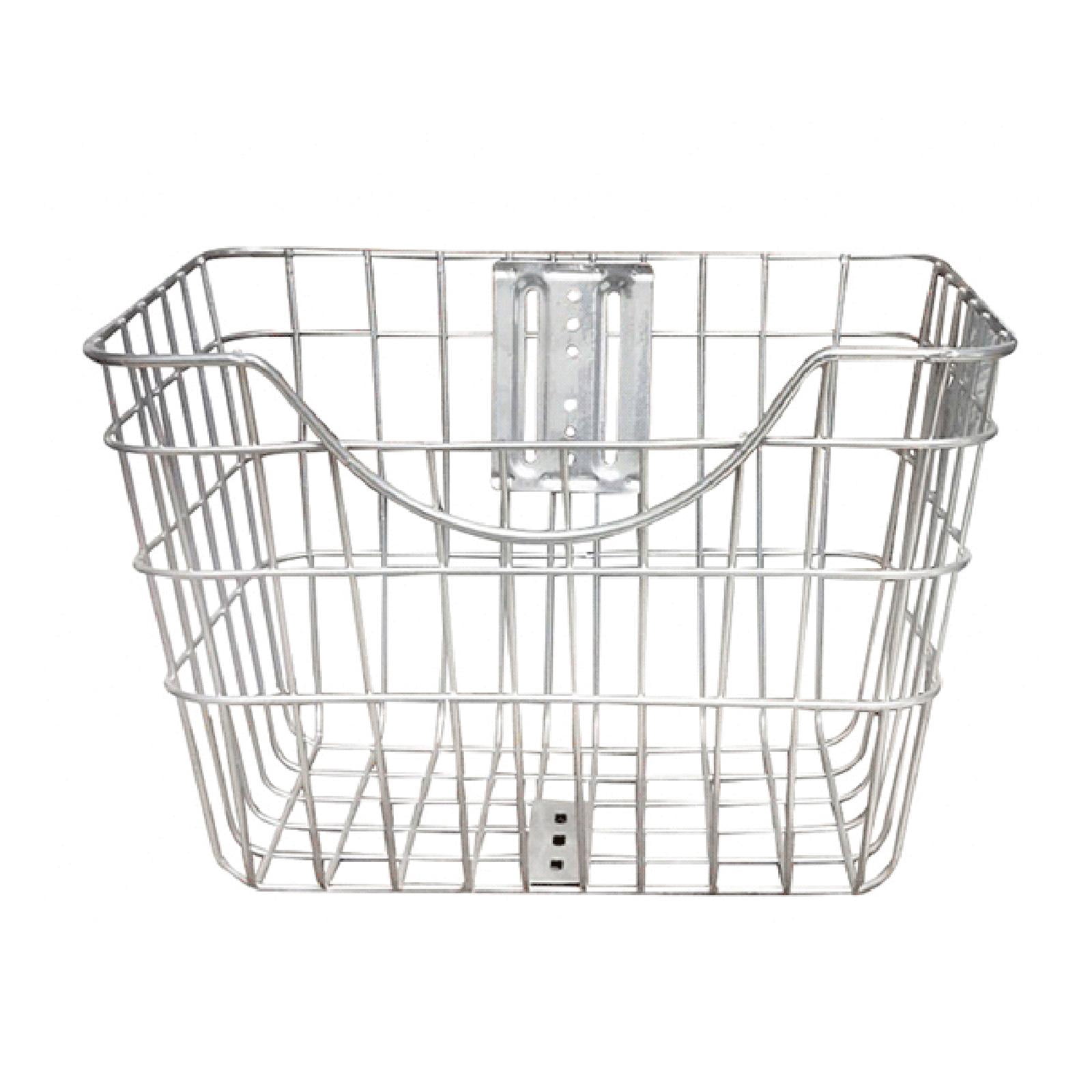 funtasica Front Bike Basket Bike Storage Basket Large Capacity Stainless Steel Bike Wire Basket Bike Accessories for Hiking Riding