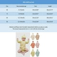 thumbnail image 3 of WERYOUNG Girls Boys Onesie Spring Summer Solid Color Long Sleeve Bodysuit With Hat Baby Trendy Homewear Bodysuit,Khaki,6-12 Months, 3 of 7