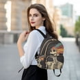 thumbnail image 6 of FORMRS Mini Backpack Purse for Women Travel Daypack Casual Shoulder Bag, Black Skeleton, 6 of 7