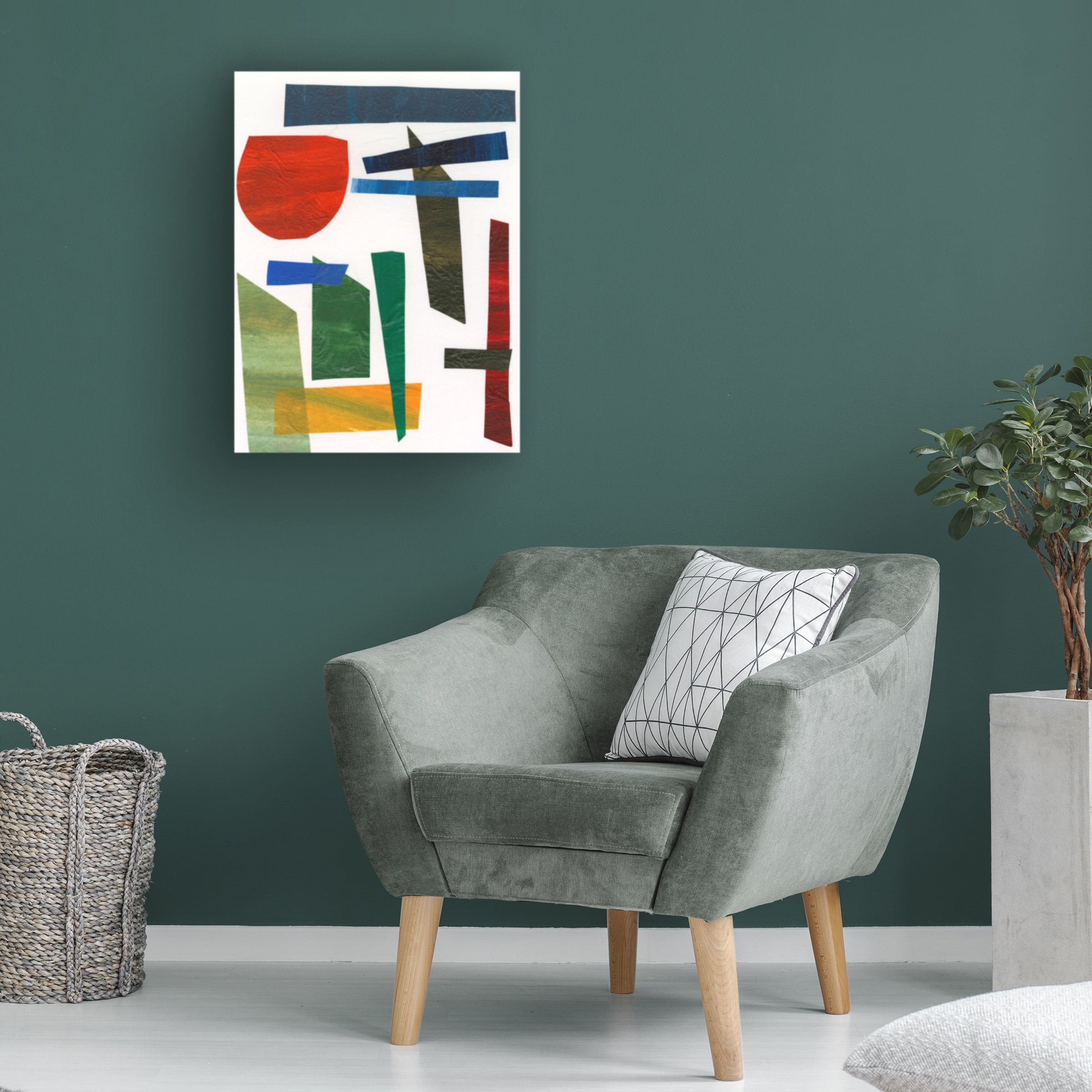 Regina Moore 'Colorful Shapes II' Canvas Art