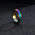 thumbnail image 3 of 1 Piece Anxiety Ring for Women Fidget Ring: Anxiety Relief Items Spinner Rings for Anxiety Fidget Rings for Anxiety for Women Anxiety Toys Anti Anxiety Relief Toys (Rainbow, 7,2.24"), 3 of 5